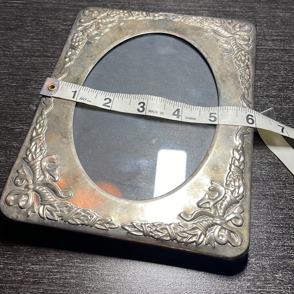 VINTAGE-SILVER TONE PICTURE FRAME PREOWNED 8 in. x 6 in. - Picture 9 of 10